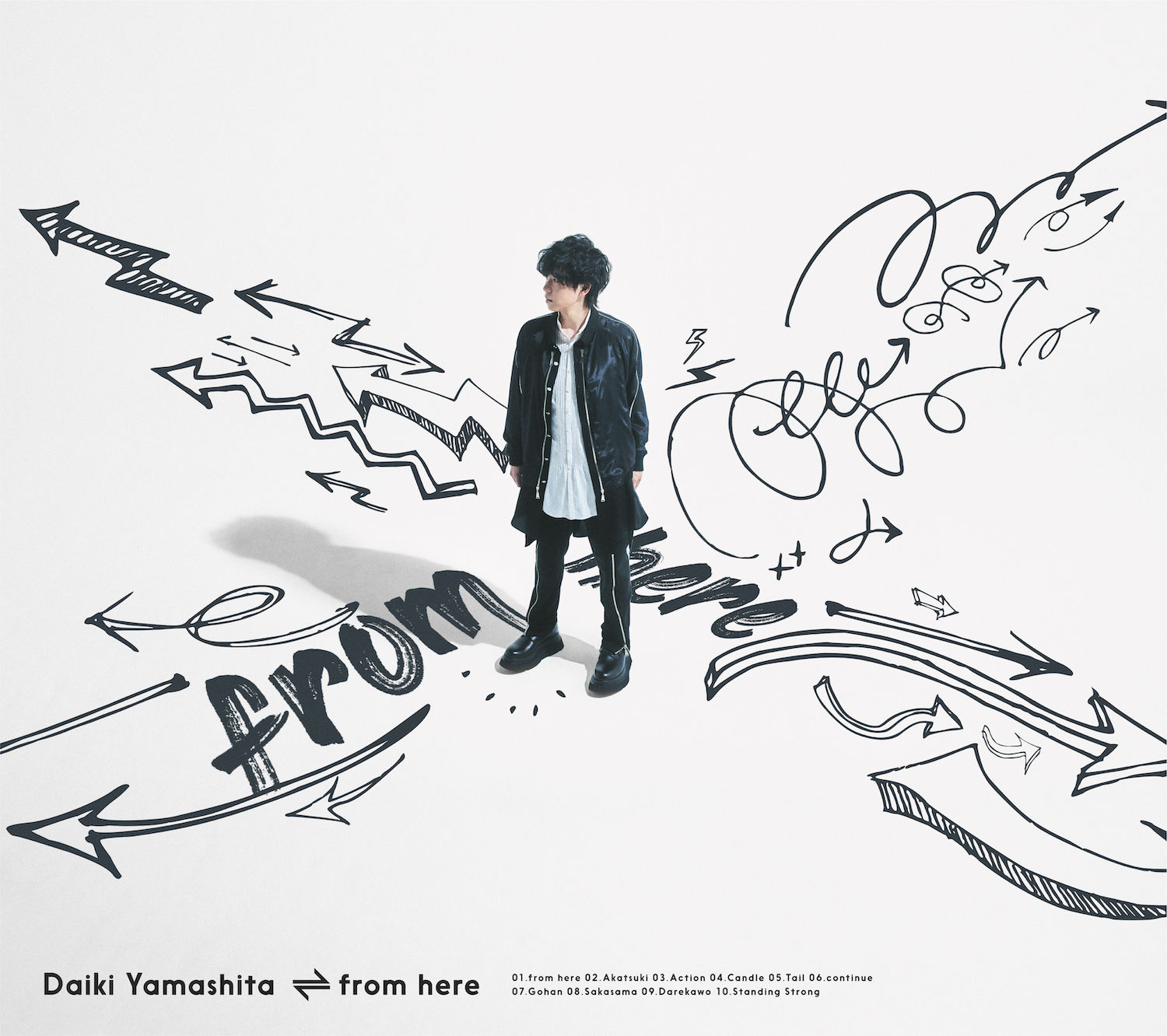 新アー写、1st Album「from here」ジャケ写、 「アクション